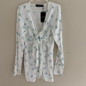 Blue Butterfly Dress by Lioness